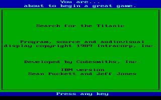 Search for the Titanic