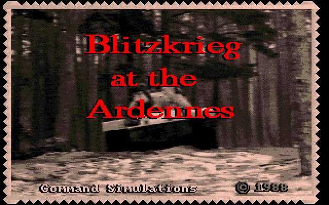 Blitzkrieg Battle At The Ardennes