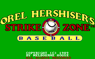 Orel Hershiser's Strike Zone