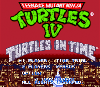 Super Nintendo - Teenage Mutant Ninja Turtles IV - Turtles in Time
