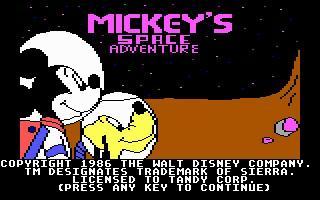 Mickeys Space Adventure