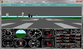 DOS Microsoft Flight Simulator 3.0
