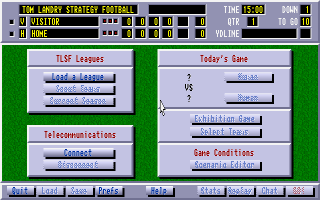 DOS Tom Landry Strategy Football