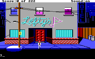 DOS Leisure Suit Larry 1 In The Land Of The Lounge Lizards