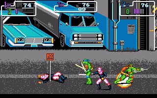 DOS Teenage Mutant Ninja Turtles II: The Arcade Game