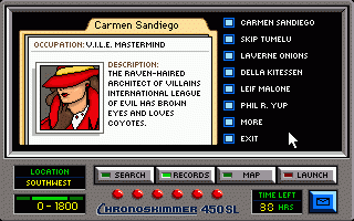 DOS Where in America's Past is Carmen Sandiego?
