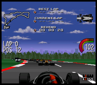 Super Nintendo Newman-Hass Indy Car Featuring Nigel Mansell