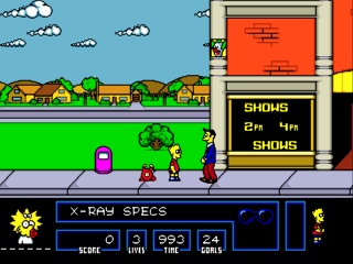 Sega Genesis Bart Simpson vs Space Mutants