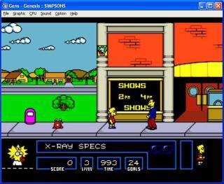 Sega Genesis The Simpsons: Bart vs Space Mutants