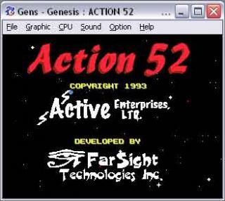 Sega Genesis Action 52-in-1