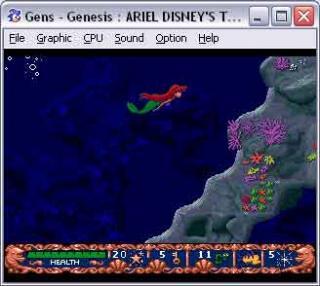 Sega Genesis Ariel-Disneys The Little Mermaid